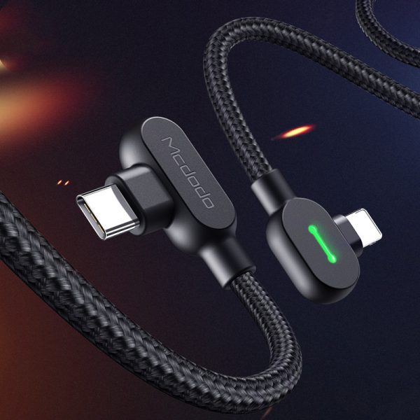 Compatible with Apple, Maiduoduo Pd Fast Charging Double Elbow Suitable For Iphone 8 X Xr Mobile Game Charging Cable - Image 5
