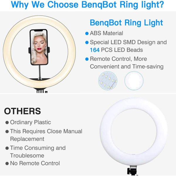 Compatible with Apple, Video Light, Dimmable Light, Selfie Led Ring Light, Usb Ring Light, With Tripod Frame Light - Image 3