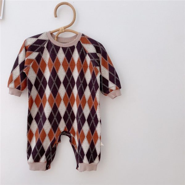 New Baby One-Piece Long-Sleeved Ass Clothes - Image 7