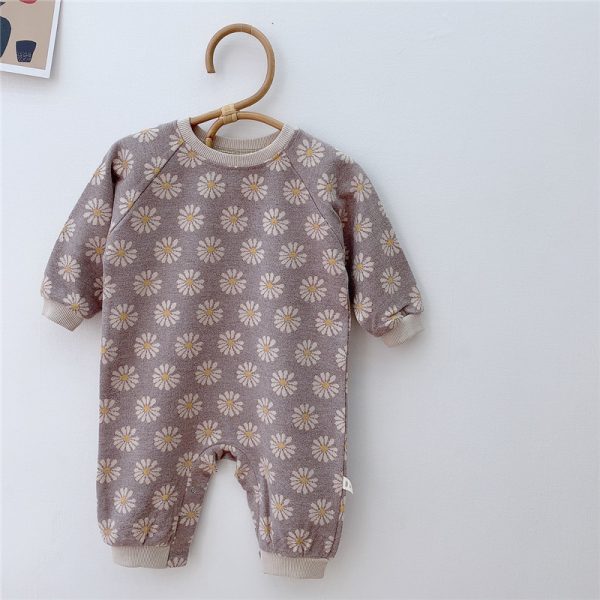 New Baby One-Piece Long-Sleeved Ass Clothes - Image 3