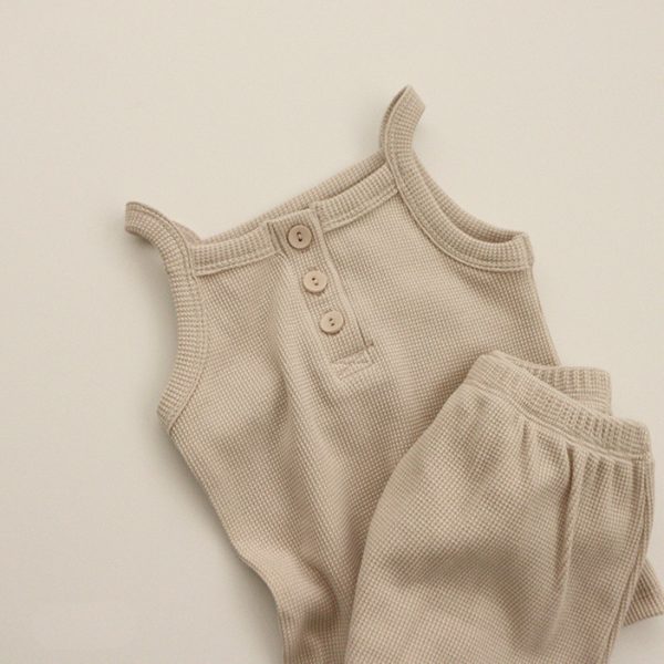 Baby Summer Sleeveless Camisole Briefs