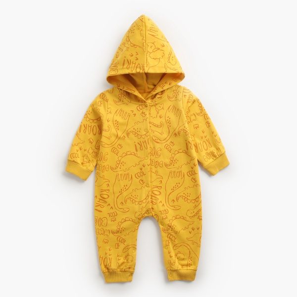 Baby Jumpsuit Fall winter Romper Baby Boy Clothes Korean Dinosaur Newborn Romper - Image 4