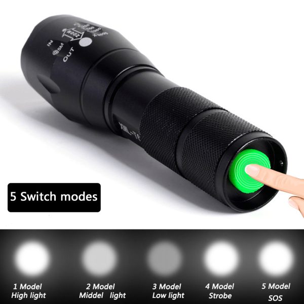 Strong Light Flashlight Special Forces Rechargeable Home Self-Defense Waterproof Riding Mini Camping Premium Super Bright Flashlight - Image 2