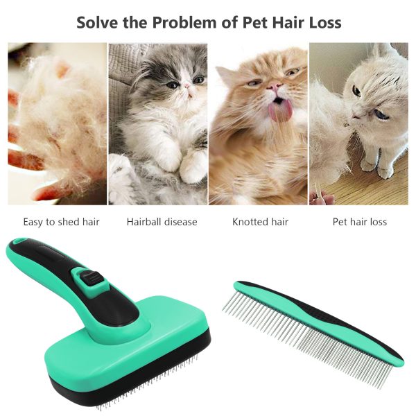 Pet Brush Retractable Hair Removal Comb - Image 3