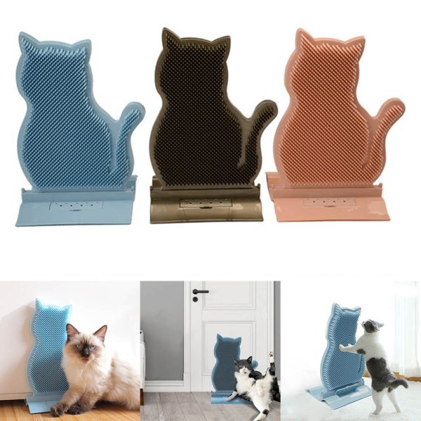 Cat Self Massage Brush Grooming Toy with Catnip Wall Corner Cat Self Groomer Shed Hair Removal Comb Cat Itching Brush Massage - Image 3