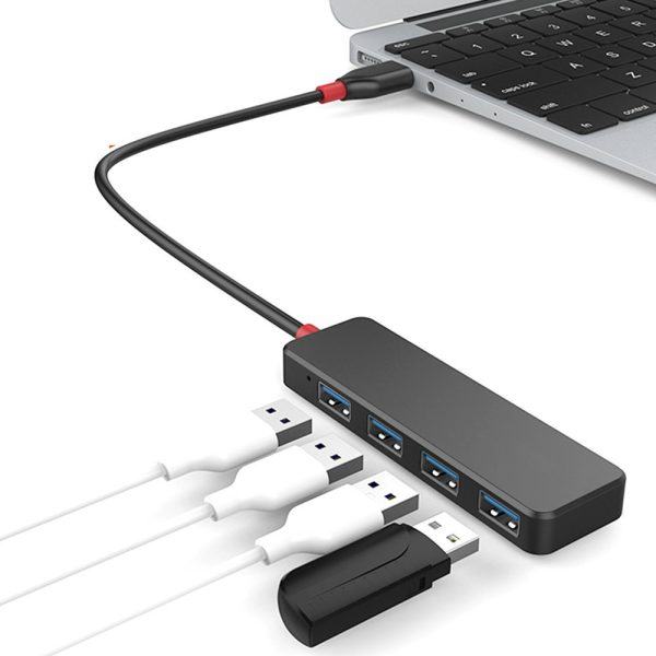 4-port Ultra-thin Rectangular USB3.0 HUB Computer Extender - Image 3