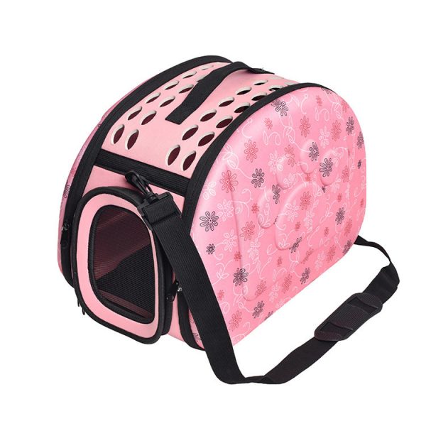 New Folding Straddle Bag Pet Products Large Dog Cage Breathable Fashion Convenient Cat And Dog Backpack Cross Border Bag - Image 2