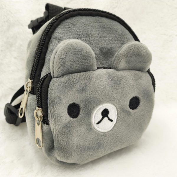 Adjustable Leash Pet Puppy Self Backpack Cartoon Portable Harness Teddy Dog Outdoor Travel Carrier Snack Bag - Image 4