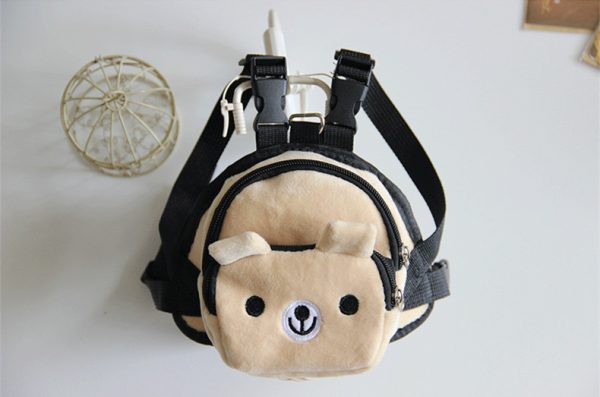 Adjustable Leash Pet Puppy Self Backpack Cartoon Portable Harness Teddy Dog Outdoor Travel Carrier Snack Bag - Image 2