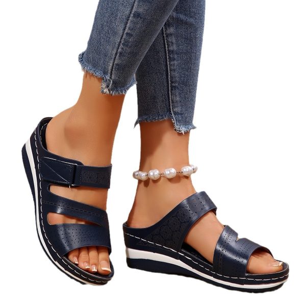 Women's Wedgy Slippers Plus Size Words - Image 5