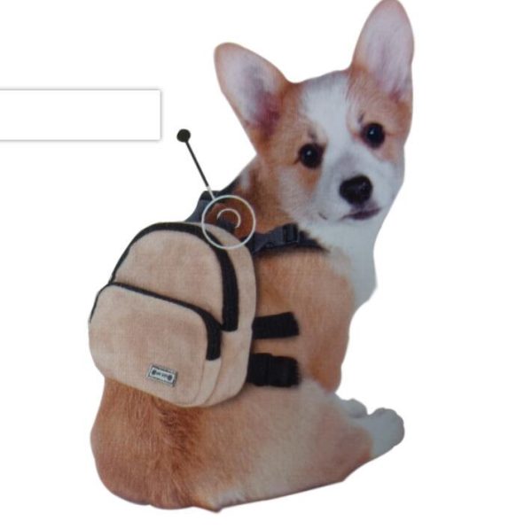 Flannel Cat Dog Portable Backpack For Snacks - Image 9