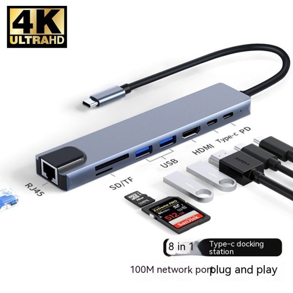 Type-c Expansion Dock 8 In 1 Multi-function Hub - Image 8