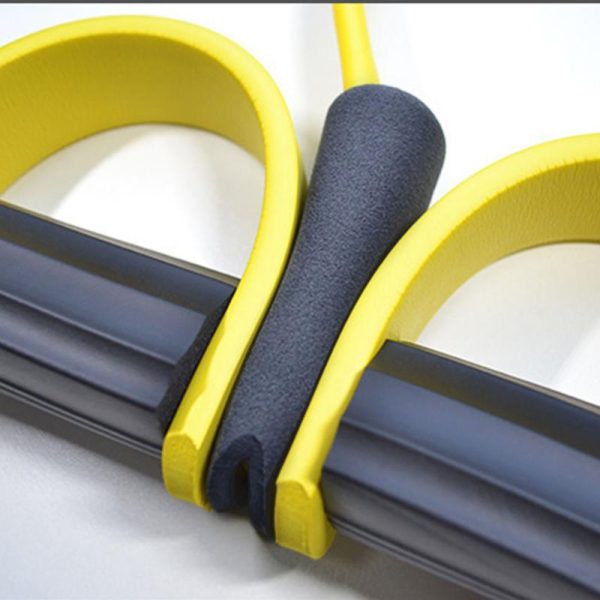 Natural Latex Foot Pedal Elastic Pull Rope with Handle Fitness Equipment Bodybuilding Expander - Image 3
