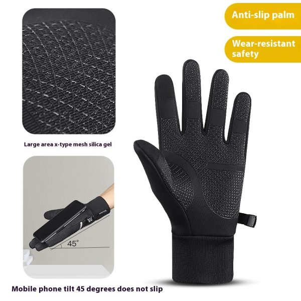 Warm Touch Screen Thickening Exercise Cycling Gloves - Image 3