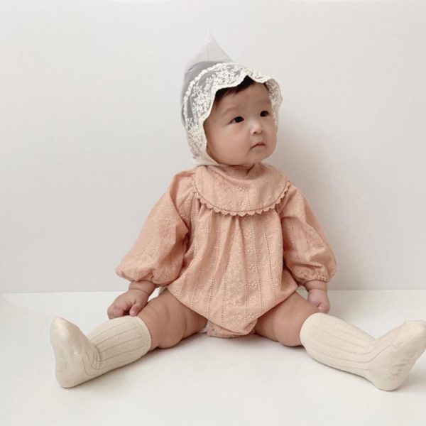 Embroidered Romper 2 Long-sleeved Triangle Romper Baby Jumpsuits - Image 5