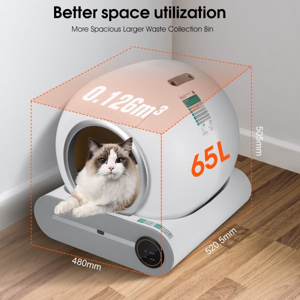 Self-cleaning Litter Box, Automatic Scooping And Deodorization, App Control Supports 2.4G WiFi, Intelligent Automatic Litter Box With Padding - Image 7