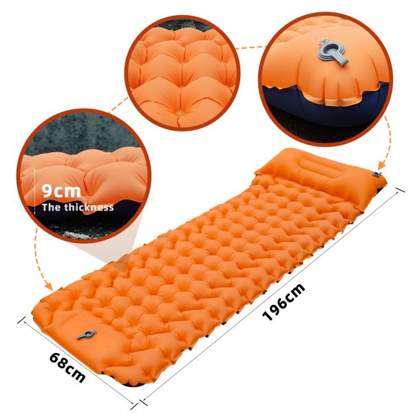 Outdoor Camping Travel Portable Inflatable Cushion Built-in Foot Inflatable - Image 10