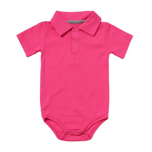 Short sleeve cotton baby one piece creeper - Image 3