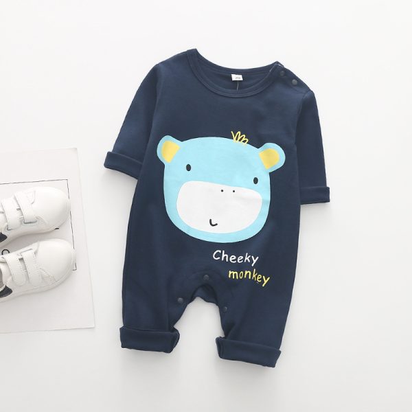 Spring And Autumn Newborn Baby Jumpsuit - Image 5