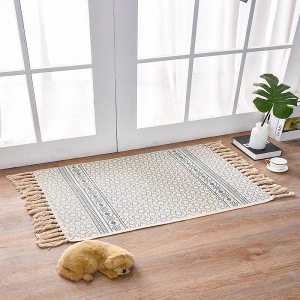 Scandinavian Style Linen Cotton Rug - Image 8