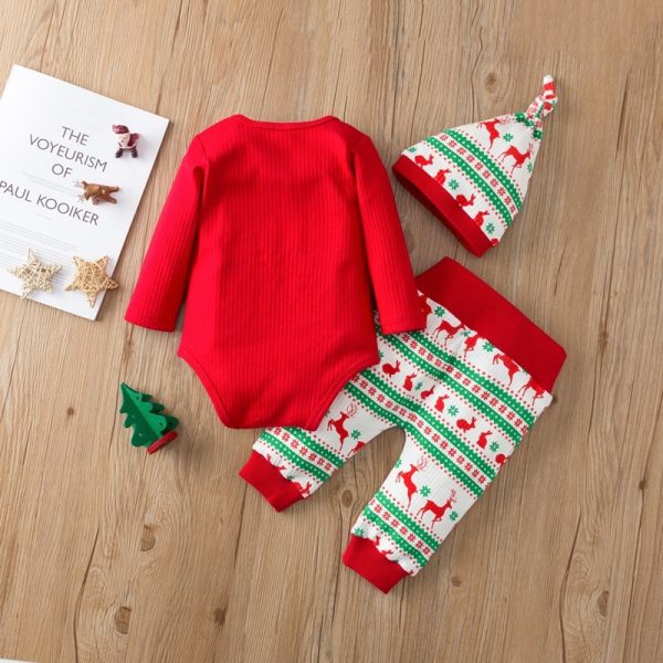 Christmas three-piece long-sleeved romper jumpsuit - Image 5