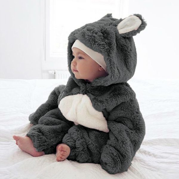 Baby Fleece Cute Animal One-piece - Image 4