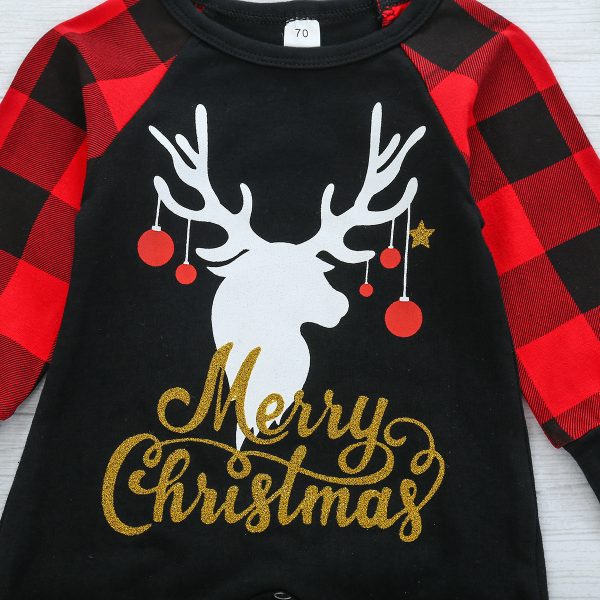 Children's Christmas Kids Long Sleeve Romper - Image 4