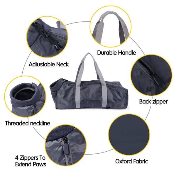 Cat Travel Bag Double Lined Anti Scratch And Bite Pet Bags - Image 4