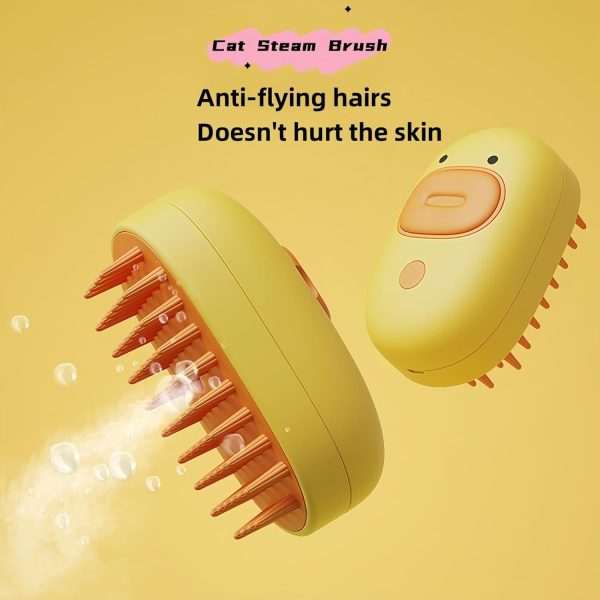 Cat Steam Brush Dog Steam Brush Silicone Steam Pet Brush For Dogs Cats Massage Cleaning And Removal Of Loose Hair Pet Hair Brush Grooming Tool - Image 4