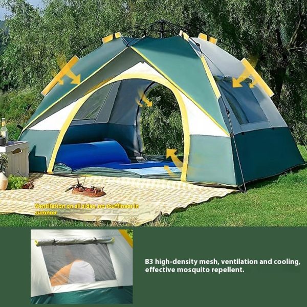 Tent Outdoor Camping 3-4 People Automatic Quickly Open - Image 2