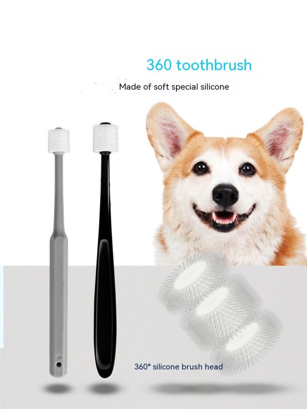 Pet Dog Cat Toothbrush 360 Degrees Oral Cleaning Teeth Improve Bad Breath Prevention Dental Calculus Toothpaste - Image 6