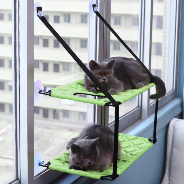 Cat Hammock Window Resting Seat Perch Cat Bed for Indoor Cats Sleeping