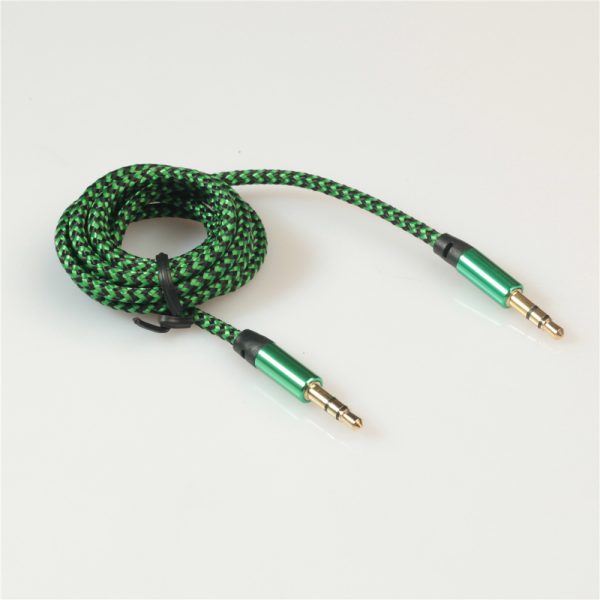 14/5000   3.5mm metal case braided audio wire