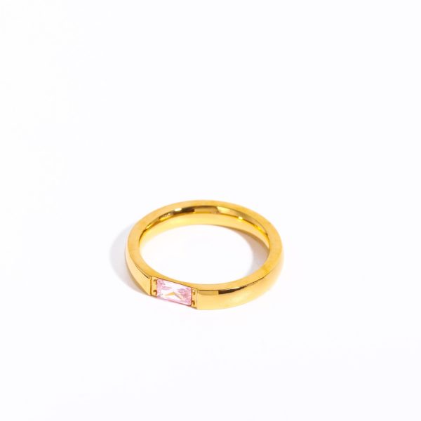 December Color Zircon Ring 18K Gold Plating - Image 10