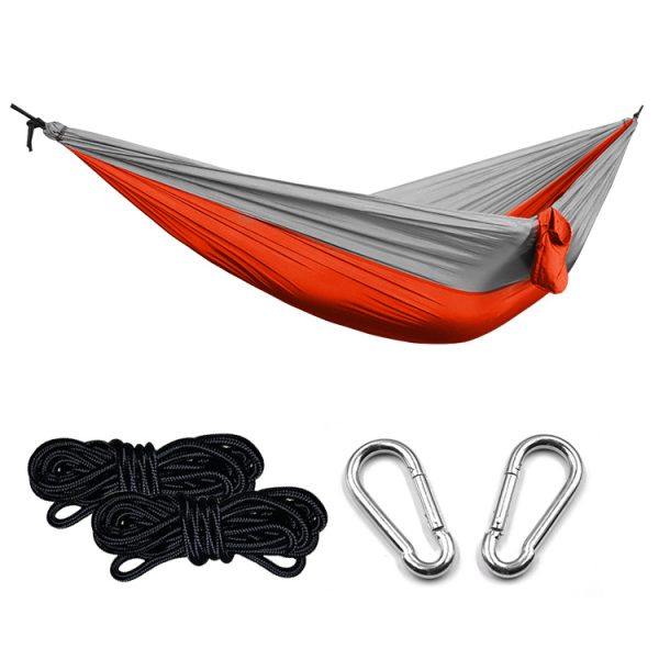 Ultralight Outdoor Camping Nylon Hammock Sleep Swing Tree Bed Garden Furniture Hanging Double Hammock Chair Hangmat - Image 9