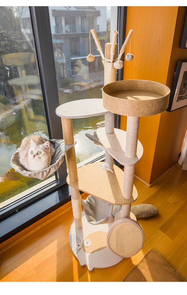 Cat Climbing Frame Large Integrated Shelf Cat Tree - Image 4