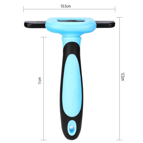 Professional Pet De Shedding Comb Tool Blue - Image 2