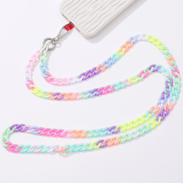 Mixed Color Colored Acrylic Crossbody Chain - Image 8