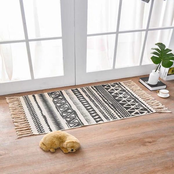 Scandinavian Style Linen Cotton Rug - Image 6