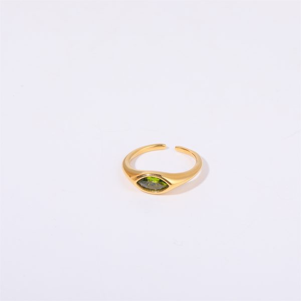 Color Retaining European And American Horse Eye Zircon Ring Female Simple Commute - Image 9