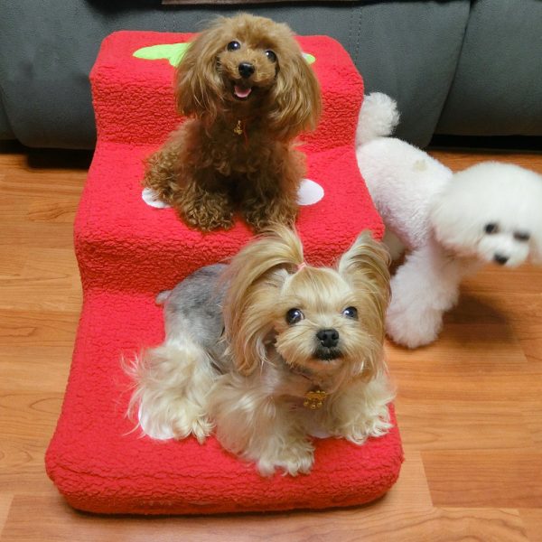 Pet Climbing Ladder Bubble Velvet Dog Steps - Image 5