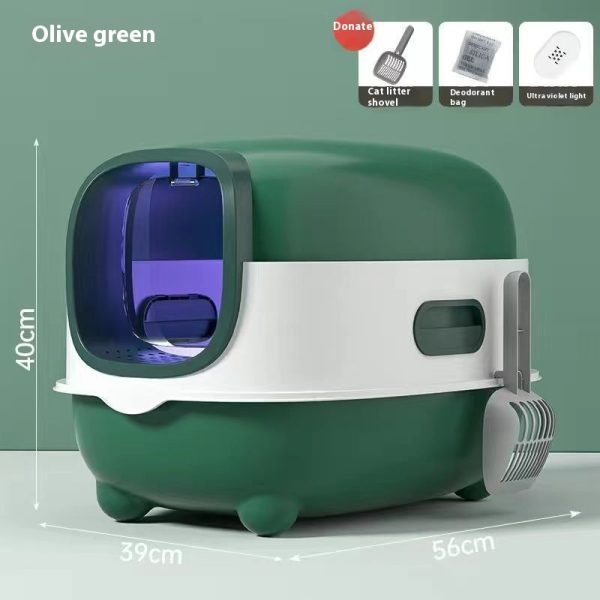 Litter Box Fully Enclosed Oversized UV Sterilization - Image 8