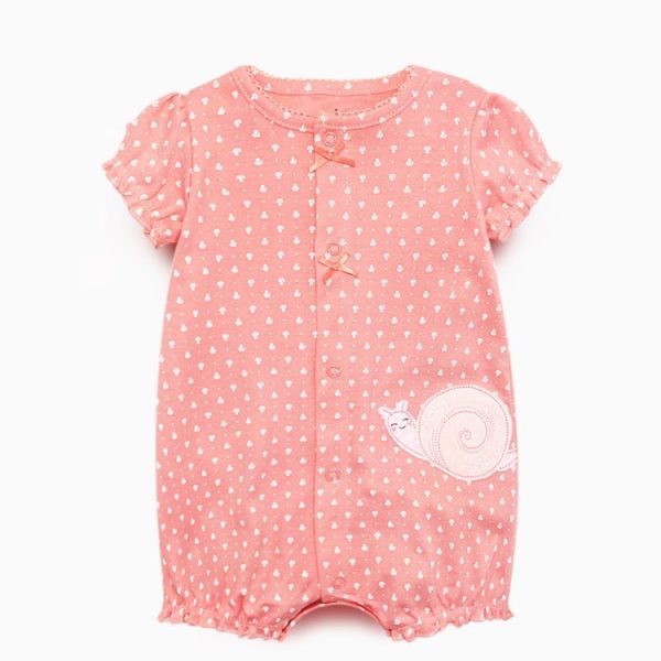 Fashion Cute Simple Short-sleeved Baby Jumpsuit - Image 6