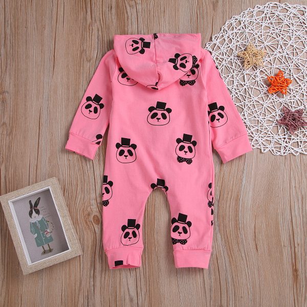 Long sleeve panda print Jumpsuit - Image 3