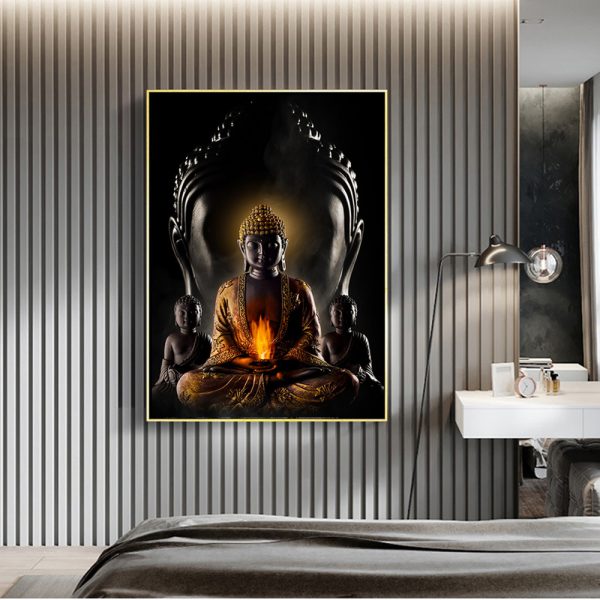 God Buddha Wall Art Canvas  Modern Buddha Canvas Art Paintings On The Wall Canvas Pictures Buddhism Posters Wall Decor - Image 4