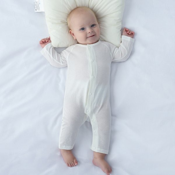 Ultra-thin Bamboo Fiber Baby One Piece Pajamas - Image 2