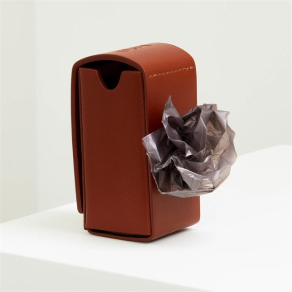 Portable Pet Garbage Bag Leather Dispenser For Going Out - Image 9