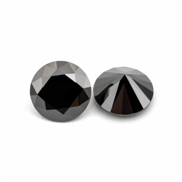 Primary Color Moissanite Round Eight Hearts And Eight Arrows Black Loose Diamond - Image 4