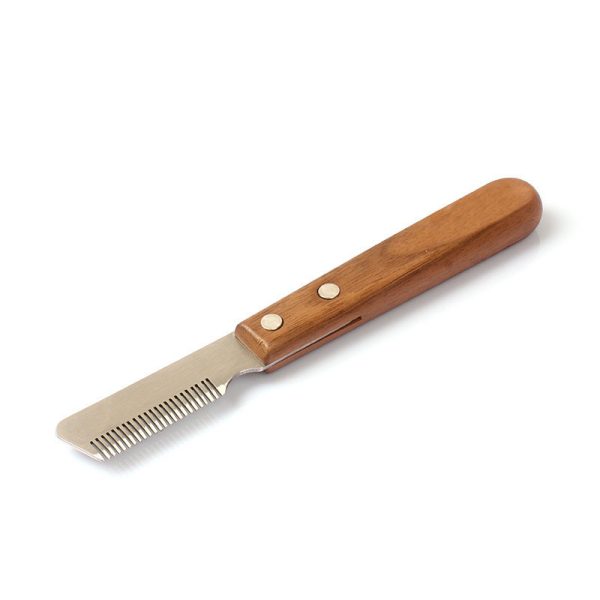 Pet Plucking Knife Comb Wooden Handle Terrier Dog Supplies Pet Shaving Knife Styling Grooming Comb - Image 4