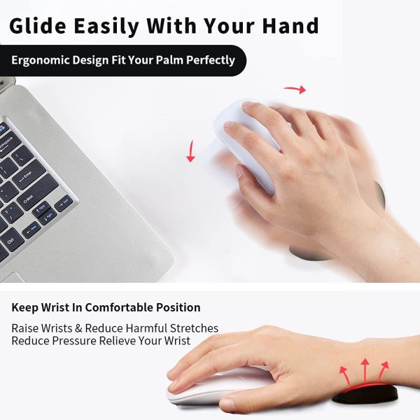 Ergonomic Mouse Wrist Rest Mouse Pads Silicon Gel Non-Slip Streamline Wrist Rest Support Mat Computer Mouse Pad For Office Gaming PC Accessories - Image 5